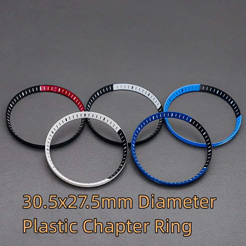 

30.5*27.5mm Plastic SKX007 SKX009 Chapter Ring Seiko Mod For NH35 NH36 Movement Watch Case Dial Replacement Parts Repair Tools