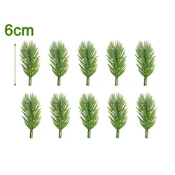 Artificial Pine Needle Christmas Greenery - Festive Pine Branches for DIY Holiday Decorations (6cm)
