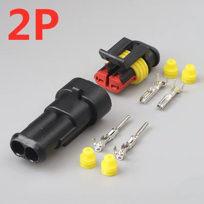 Waterproof Automotive Electrical Connector Set - 5 Pieces