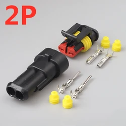 Waterproof Automotive Electrical Connector Set - 5 Pieces - 5Pcs Set (2 Pin)