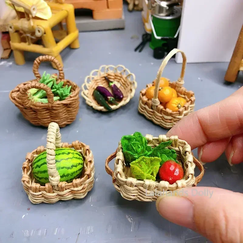 Vegetables Fruit Dollhouse Doll Toys Mini Fruits Vegetables