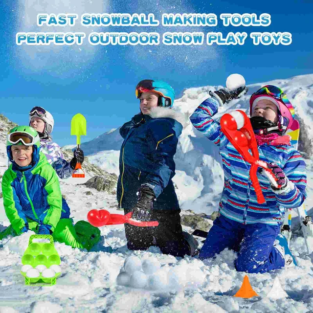 Snowball Maker Toddler Winter Snow Toys Kit Winter Snow Toys Kit With  Handle For Snow Shapes Maker Snow Toys For Kids Adults - AliExpress