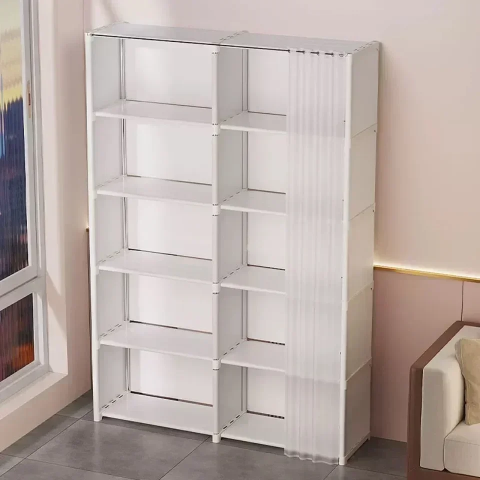 Description Picture 6 of item6/5 Layers Dustproof Wardrobe High Capacity Partition Bookshelf Bedroom Open Simple Assembly Storage Cabinet Bedroom Furniture