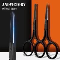 1Pc Mini Stainless Steel Nose Hair Small Scissors Eyelash Facial Hair Straight Round Tip For Eyebrows Nail Beard Manicure Makeup 1