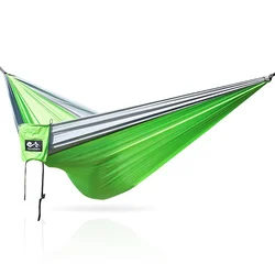 Portable 300*200 cm duplo pára quedas hammock, cama de dormir de acampamento. Pode combinar seus próprios acessórios