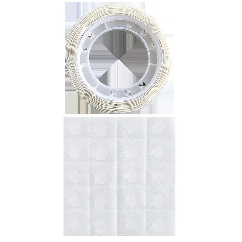 100pcs/Roll Transparent Dots Glue Removable Double Sided Tape Adhesive for Paste Scrapbook Journal Photo Memo Pad Household images - 6