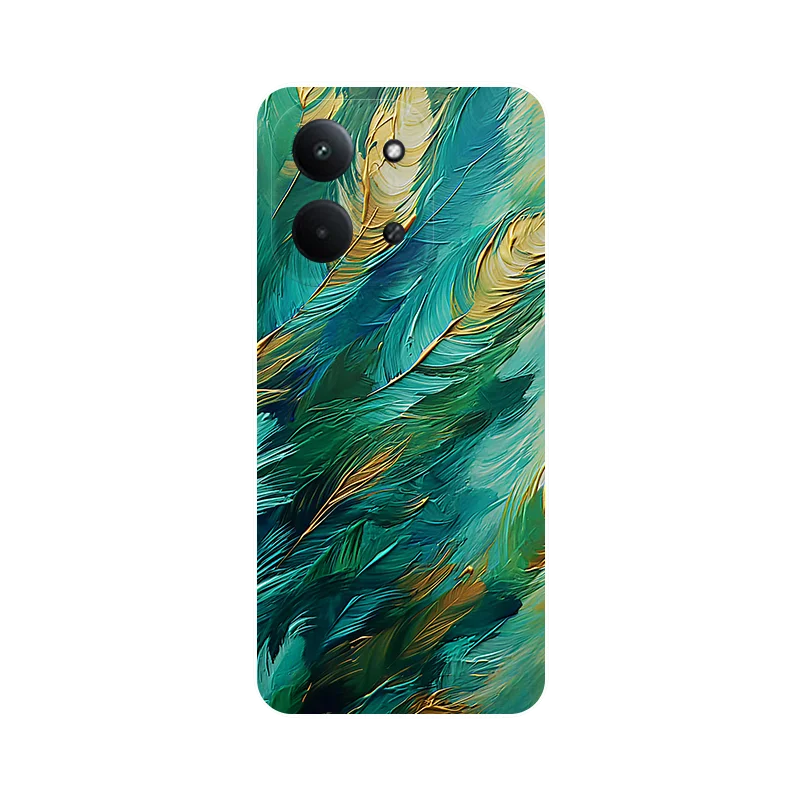 Floral Wolf Shockproof Silicone Phone Case - Soft TPU Cover