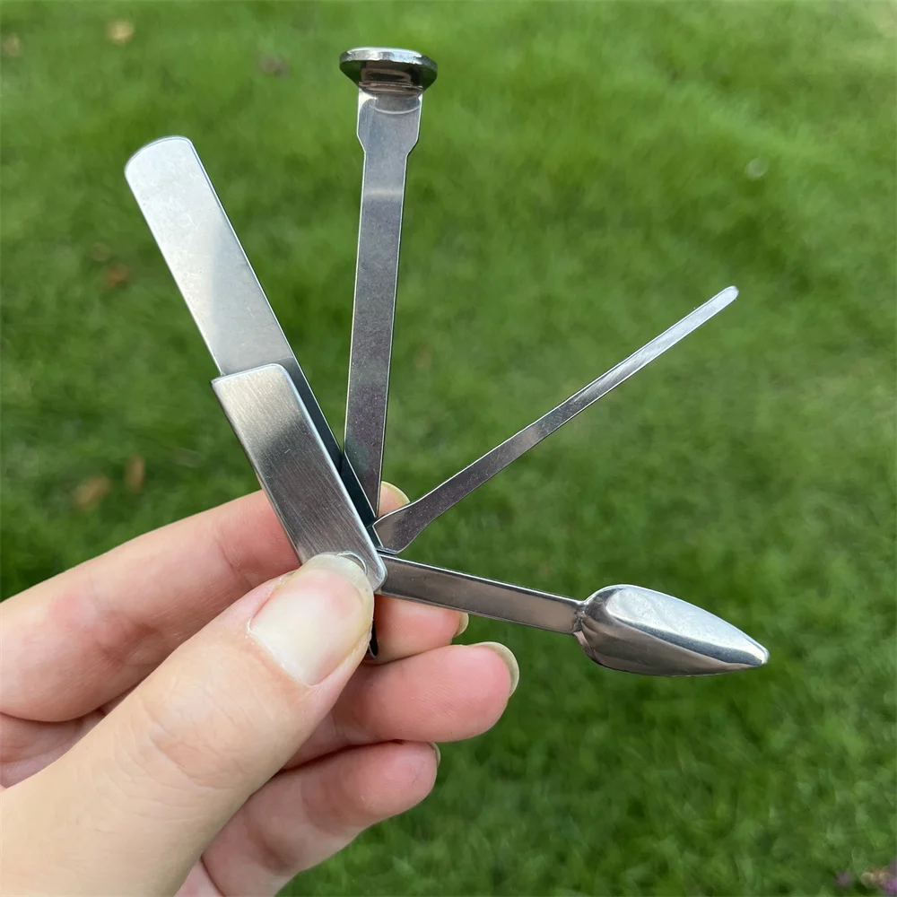 Smoking Accessories Tobacco Smoking Accessories Smoking Pipe Smoking Pipe Cleaners 3-in-1 Multifunctional Cleaning Tool Kit Smoking Pipe Tube Cleaner with Knife Press Rod Pick Rod Scraping Spoon With brush