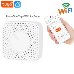 Tuya – détecteur de fumée de gaz de carbone, détecteur de qualité de l'air, détecteur de gaz de carbone, détecteur d'avertissement, capteur de sécurité pour la maison, application Smart Life 