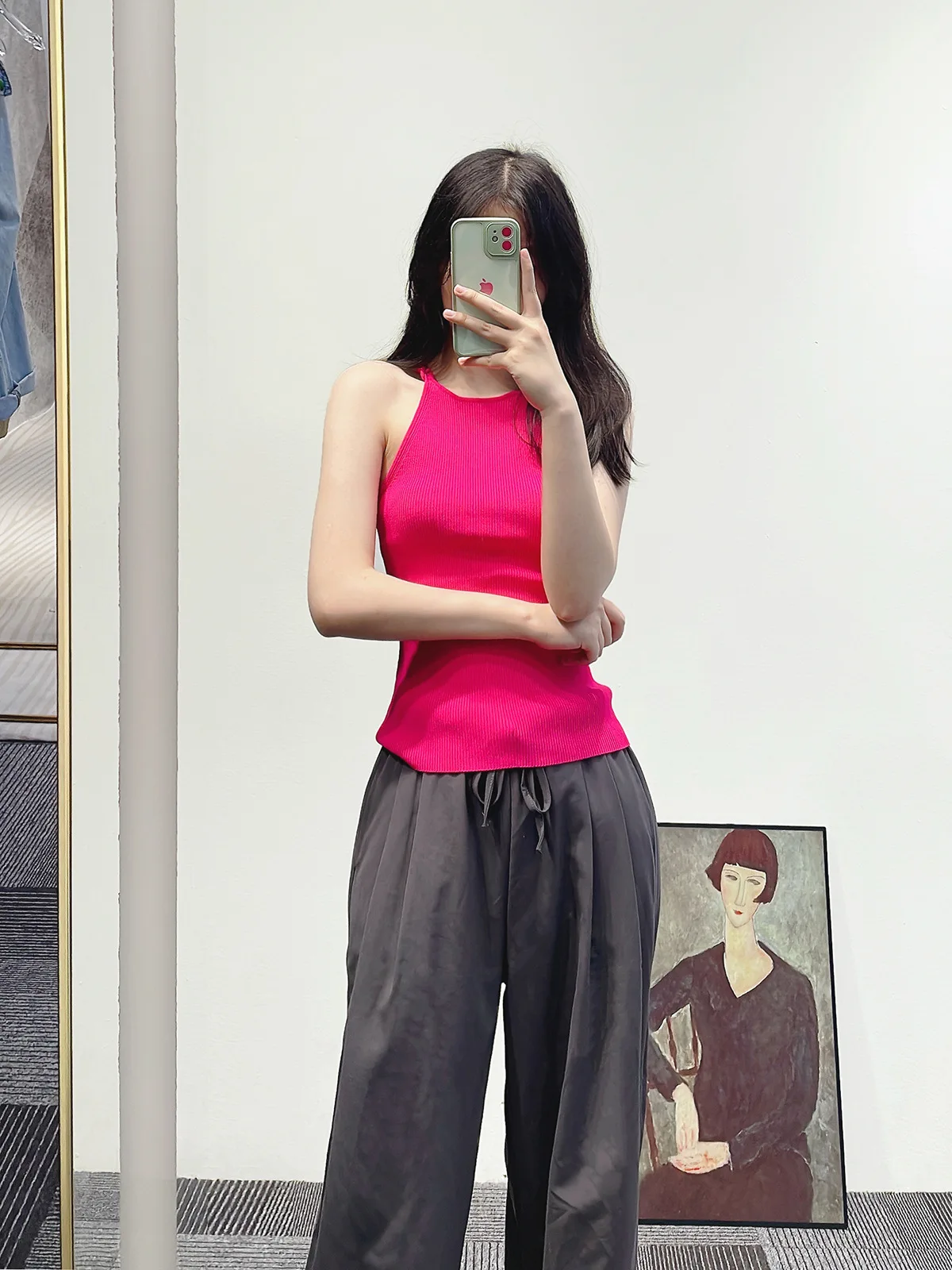 

Женский трикотажный жилет, однотонные облегающие майки без рукавов с круглым вырезом