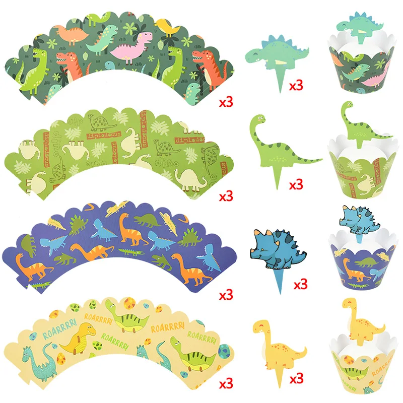 24pcs-dinosaur-cupcake-wrappers-and-toppers-jurassic-world-party-supplies-kids-dinosaur-party-supplies-birthday-decorations-aliexpress for Free Printable Dinosaur Cupcake Toppers 24pcs Dinosaur Cupcake Wrappers And Toppers Jurassic World Party Supplies Kids Dinosaur Party Supplies Birthday Decorations - AliExpress for Free Printable Dinosaur Cupcake Toppers