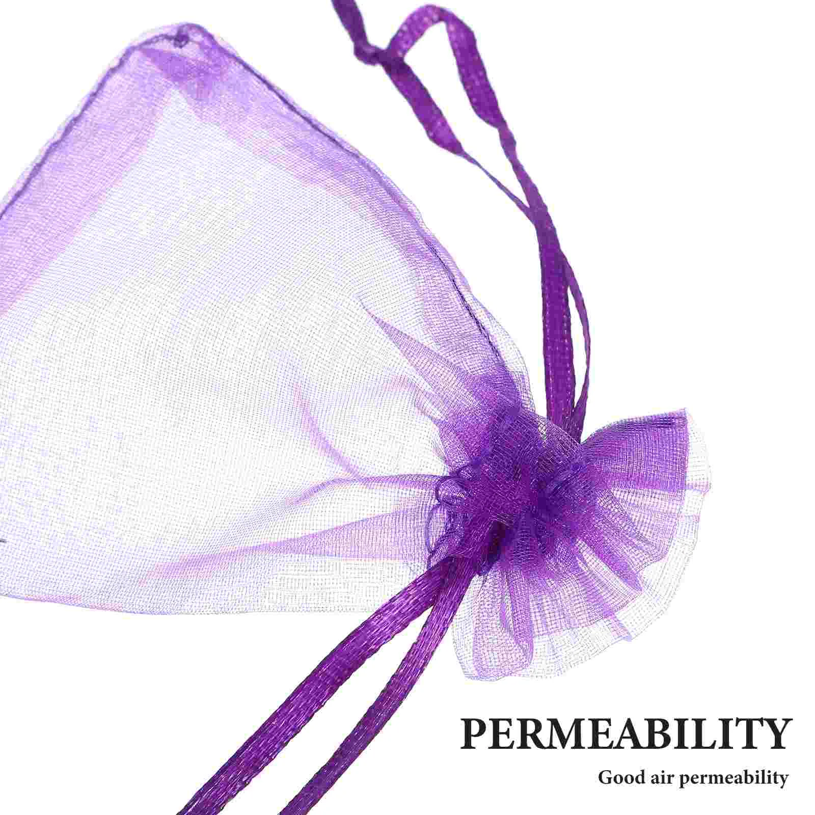 Lavender Bags Empty Sachet Decorative Pouch Aromatherapy Scented Bag Home Fragrance Sachets Storage Containers Household 100 Pcs