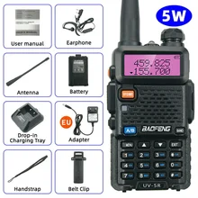 

New NEW ML1 UV-5R LCD Dual Band UHF VHF Walkie Talkie Ham Two Way Radio + Earpiece