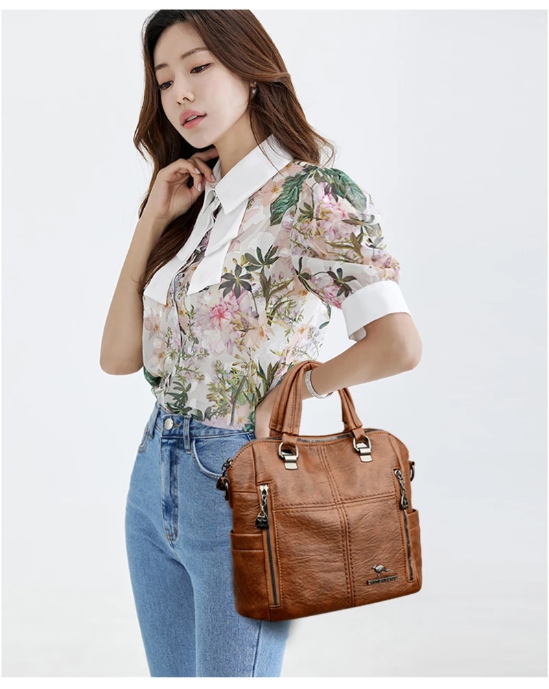Women's Fashionable Retro Shoulder Bag Casual Large Capacity_voghion.com