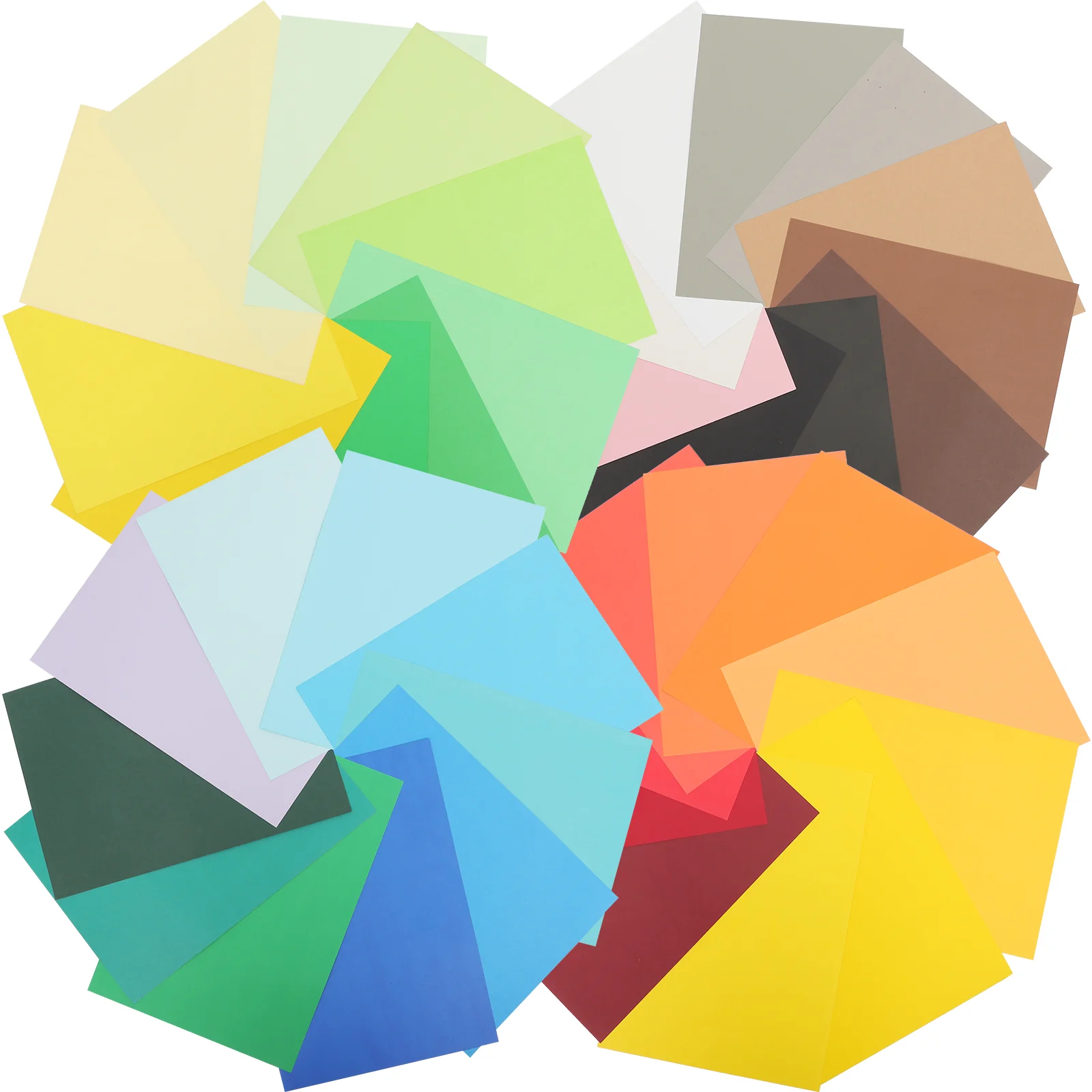 

50 Sheets Homemade Paper Color Cardboard Child Crafts for Kids Colorful Blank DIY