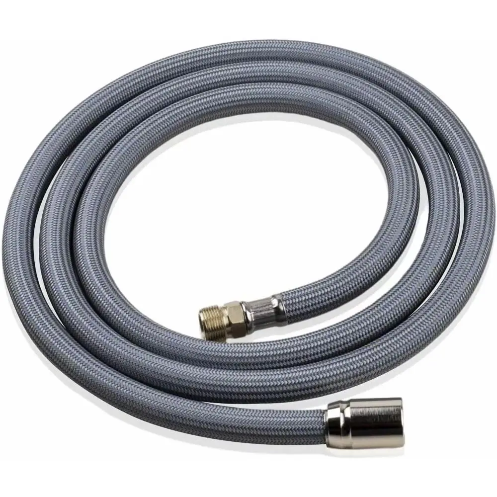 

150cm Pull Down Shower Hose Telescopic Basin Faucet Hose Replacement Nylon Kitchen Sink Sprayer Supply Lines Bathroom