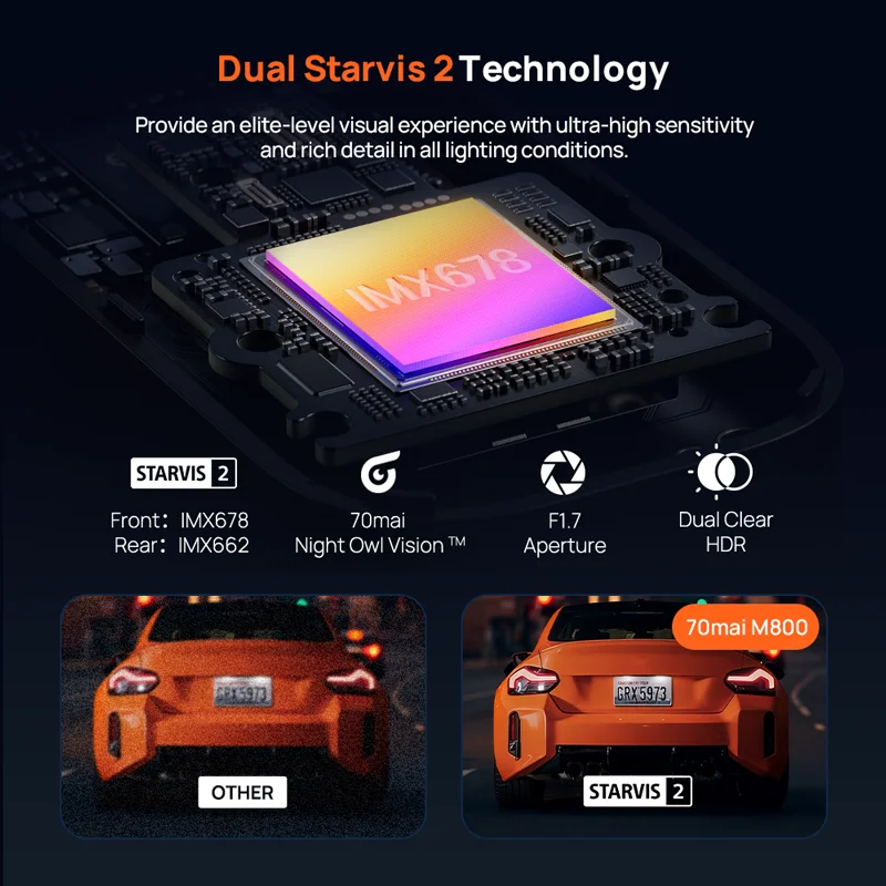 جديد 70mai M800 4k Dash Cam eMMC 128GB HDR 24H شاشة ركن السيارة LTE 4G متوافق مع التحكم الصوتي جهاز تسجيل فيديو رقمي للسيارات المدمج في GPS ADAS 2160P