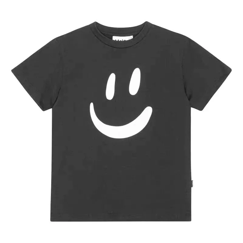 Boys Clothes Molo Brand New Summer Sale Cartoon Kids T-shirts Short Sleeve Cute Tops Cotton Toddler Girls Tee Children Outwear 6