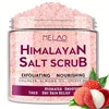 MELAO Himalayan Salt Body Scrub with Collagen and Stem Cells - Natural Exfoliating Salt & Body and Face Souffle Helps with Moist 1
