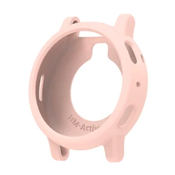 Silicone Protective Case Cover Shell for SmartWatch - Replacement Accessories Frame with Screen Protection (Pink)