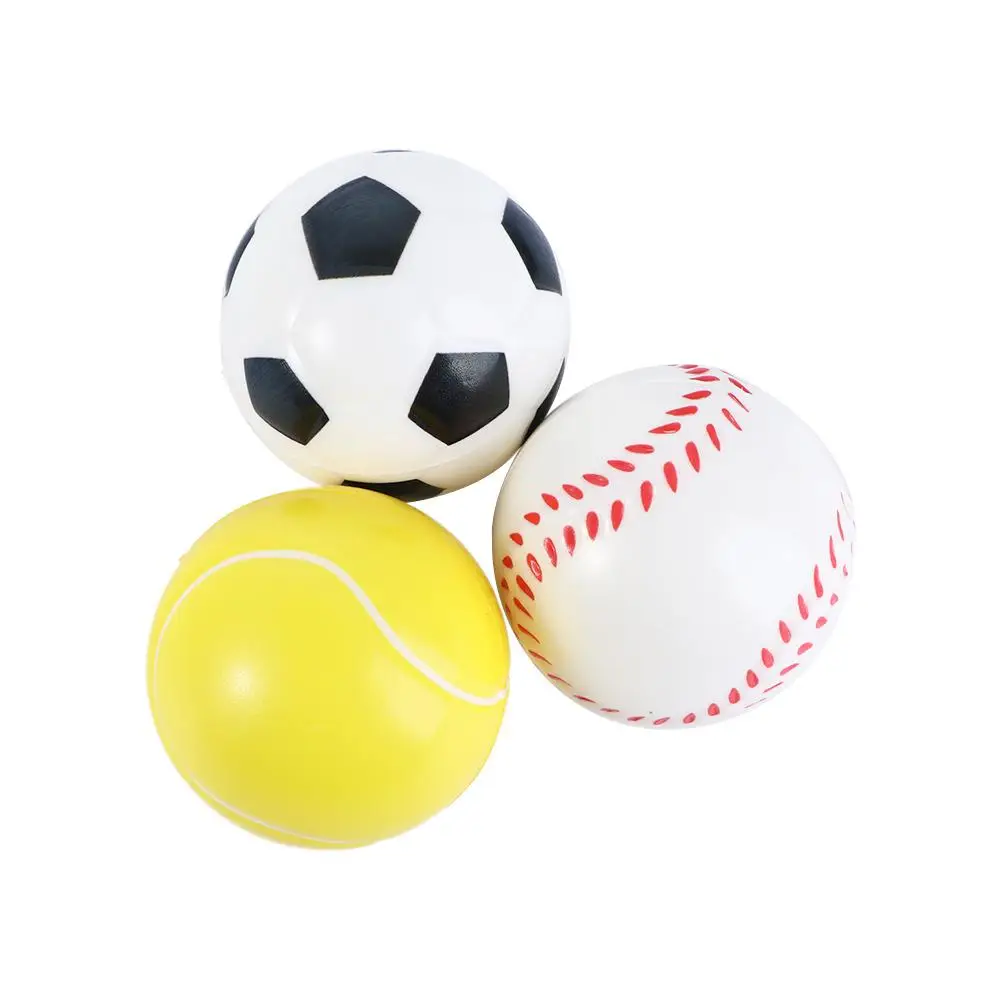 

Game Toy Kids Tennis Football Baseball Sponge Balls Slow Rising Foam Rubber Ball Squeeze Hand Ball Toys Antistress Toys