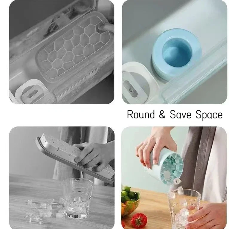 Silicone Ice Cube Mold Bucket Bar Kitchen Accessories Pieces Home Summer Beer Cooling Tools Maker Gadgets Dining Garden