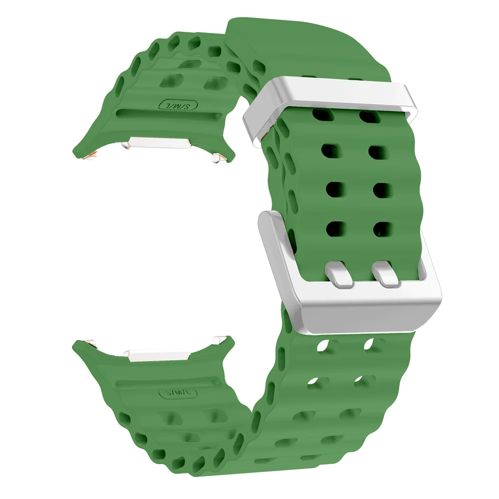 Enhanced Two-Tone Marine Silicone Sport Strap