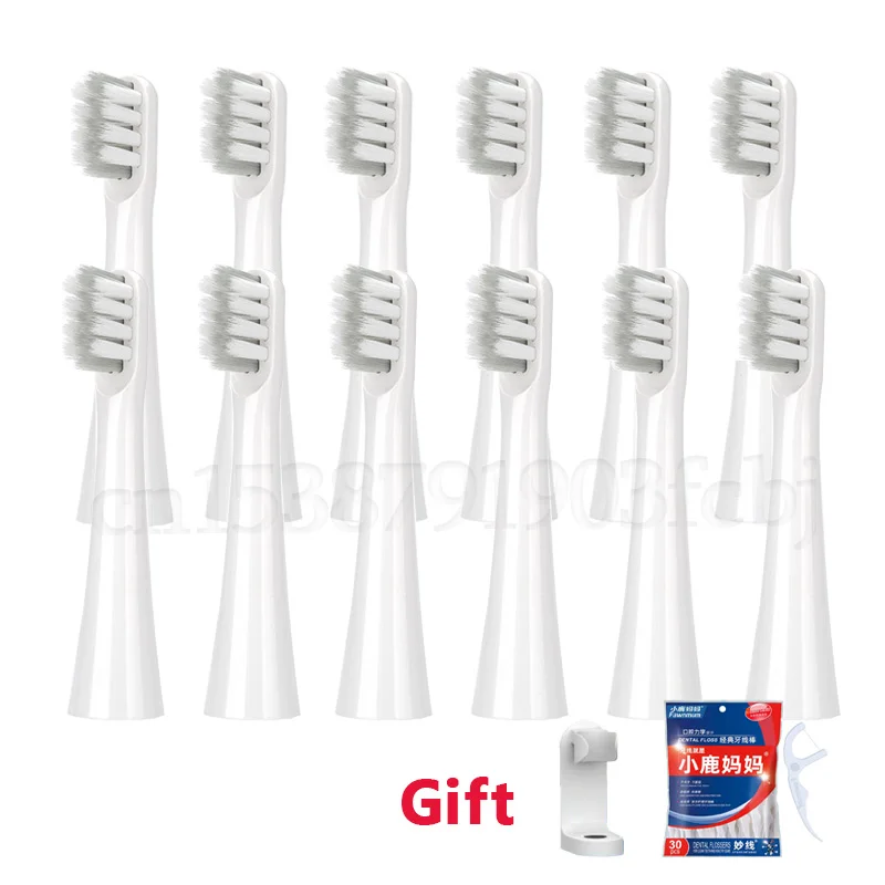SOOCAS EX3 Replacement Toothbrush Heads For SO WHITE EX3 Electric Toothbrush DuPont Soft Bristles Replace Brush Head 6