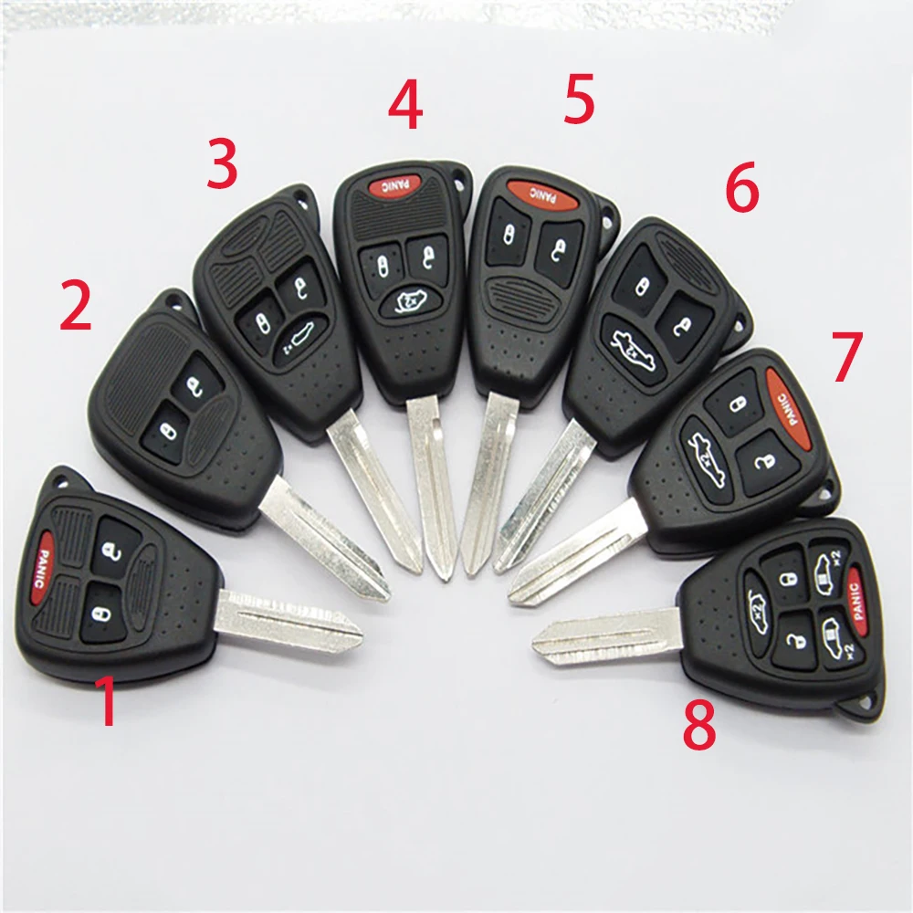 

Автомобильный Дистанционный ключ Autodoxxsi, 10 шт., сменная Крышка корпуса для Jeep Chrysler Dodge Wrangler Compass Durango