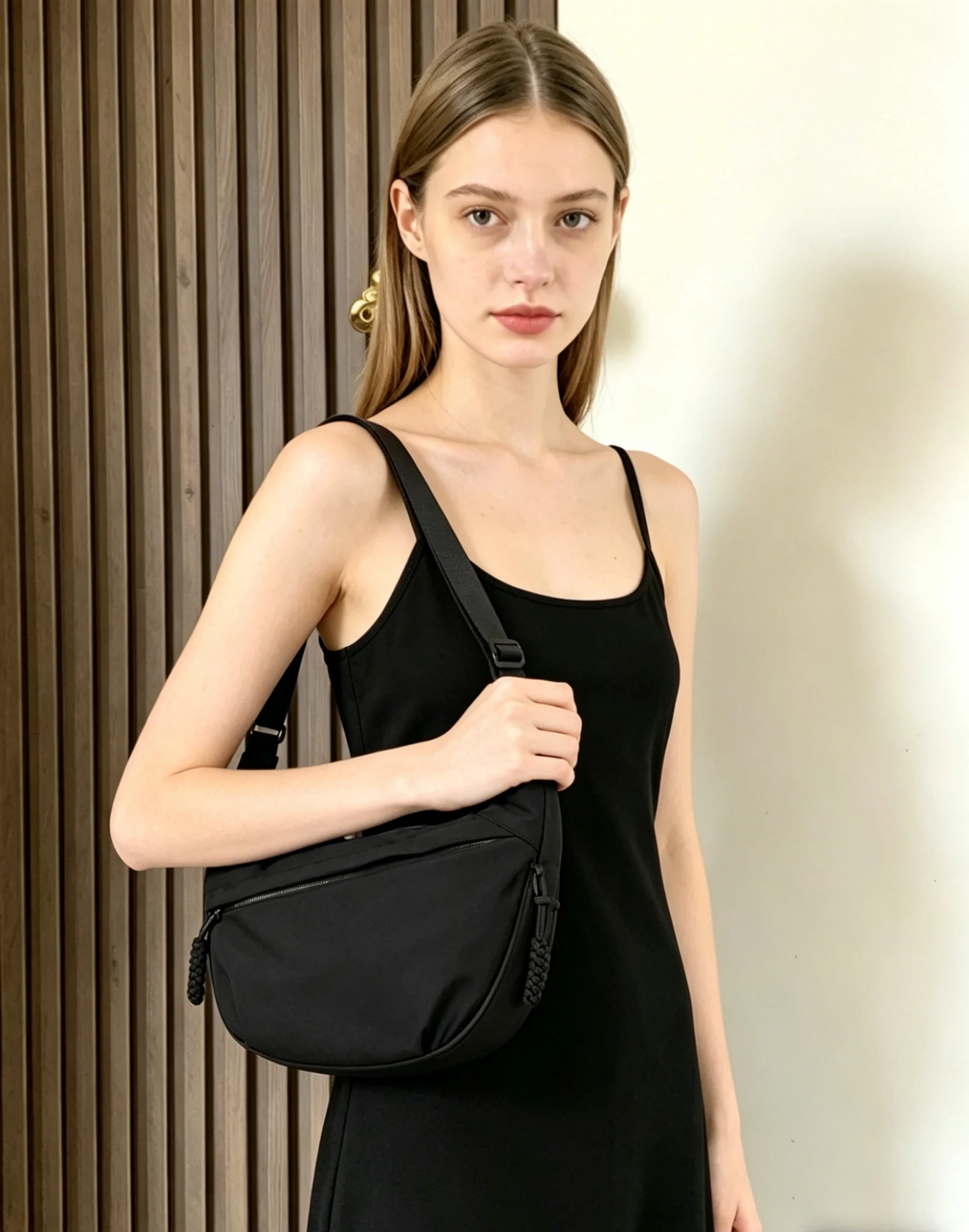 Borsa Hobo Casual Impermeabile in Nylon per Donne - immagine 4