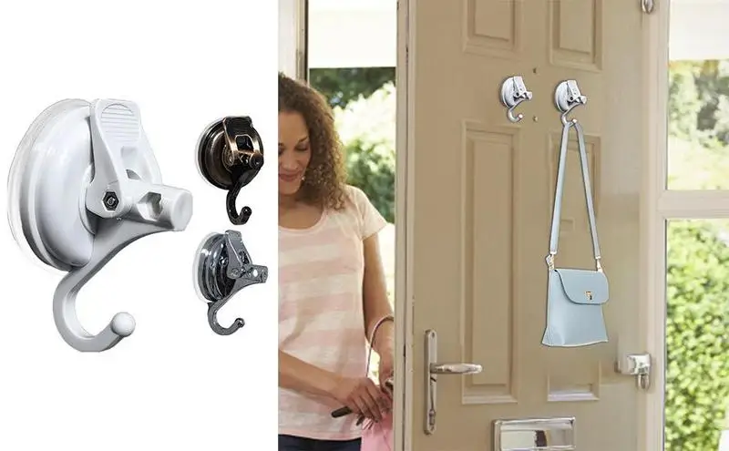 

Suction Cup Hooks Antler Key Hooks Wall Mounted Coats keys Hat Towel Purse Robes Hang On Storage Holder For Corridor Bathroom