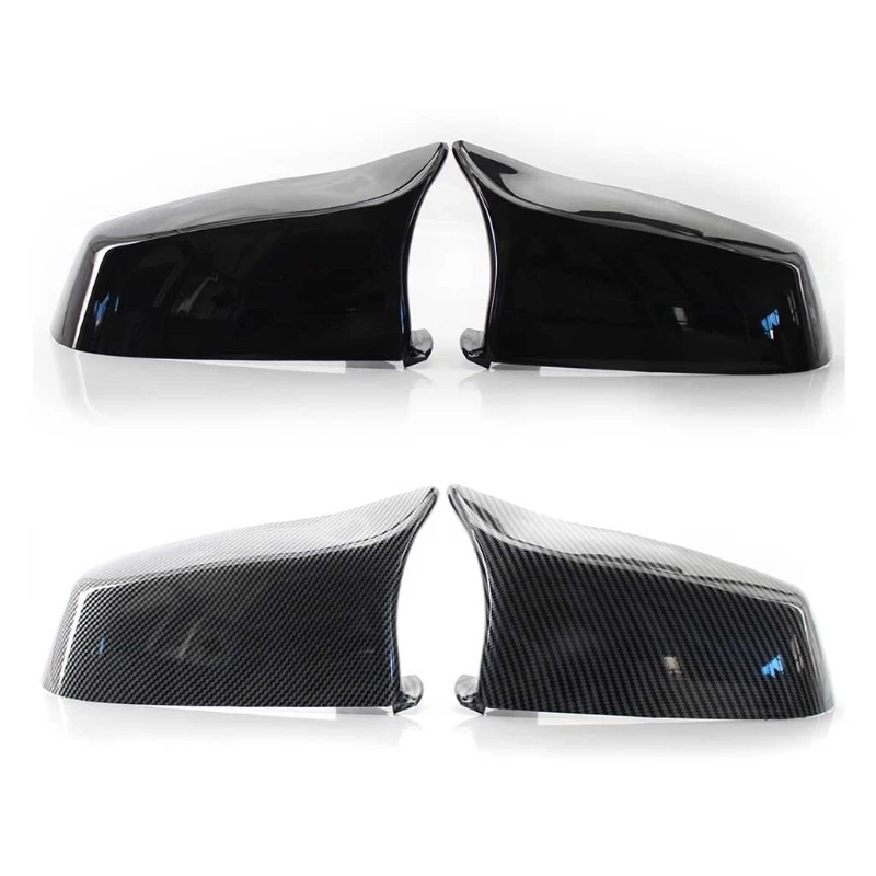 

094D Black Side Mirror Cover Cap 51167187432 51167187431 for E60 E63 F06 F07 F12
