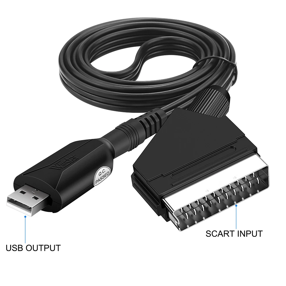 Scheda Di Acquisizione Video Usb 2.0 Adattatore Da Scart A Usb Vhs Dvd Dvr Scart Video A Usb2.0 Scheda Di Acquisizione Audio Video Capture Easy Cap
