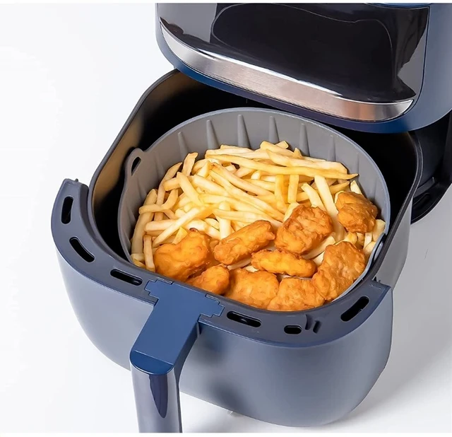 Air Fryer Silicone Pot Multifunctional Air Fryer Basket Liners Air Fryers  Oven Tools For Bread Fried Chicken Pizza - AliExpress