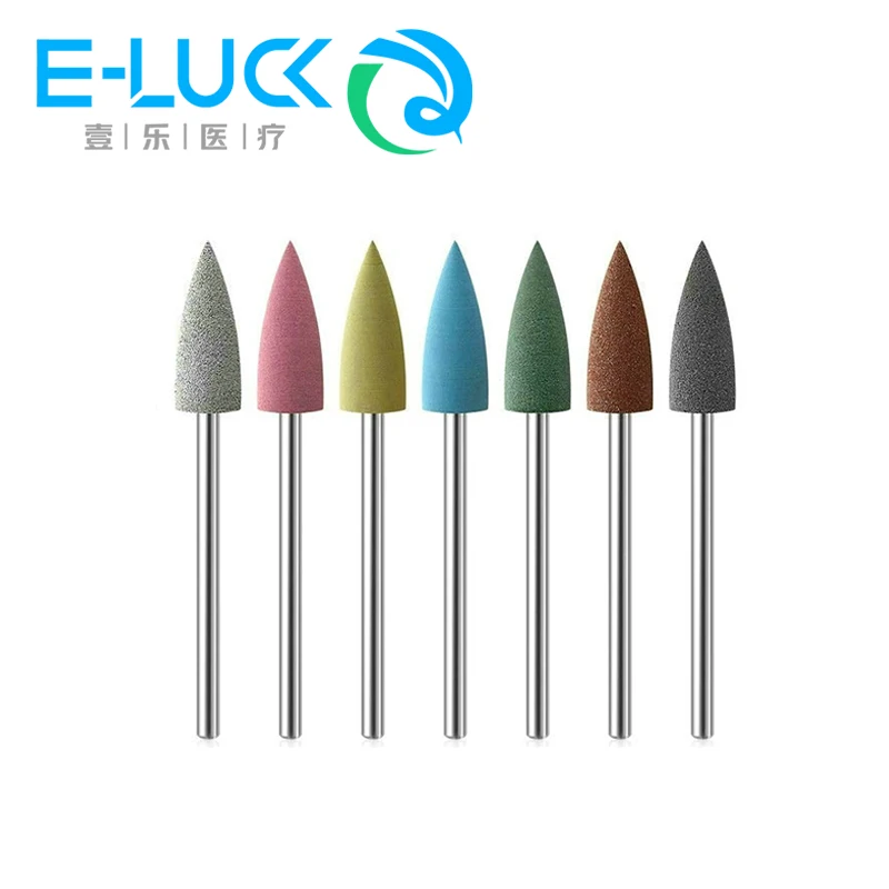 

Dental Silicone Rubber Polishers Burs Grinding Heads 2.35mm HP Shank Drill Rotary Dentist Tool Accessories Nail Buffer Polisher