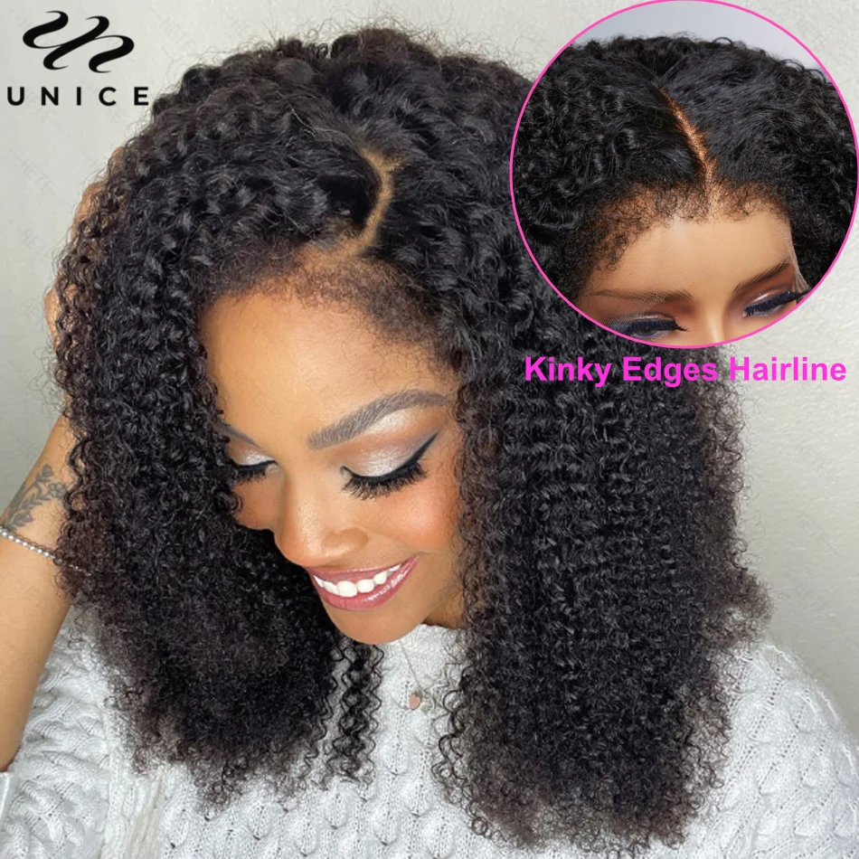 Unice-Hair-Ventilated-Realistic-Kinky-Edges-Wig-13x4-Lace-Front-Wig ...