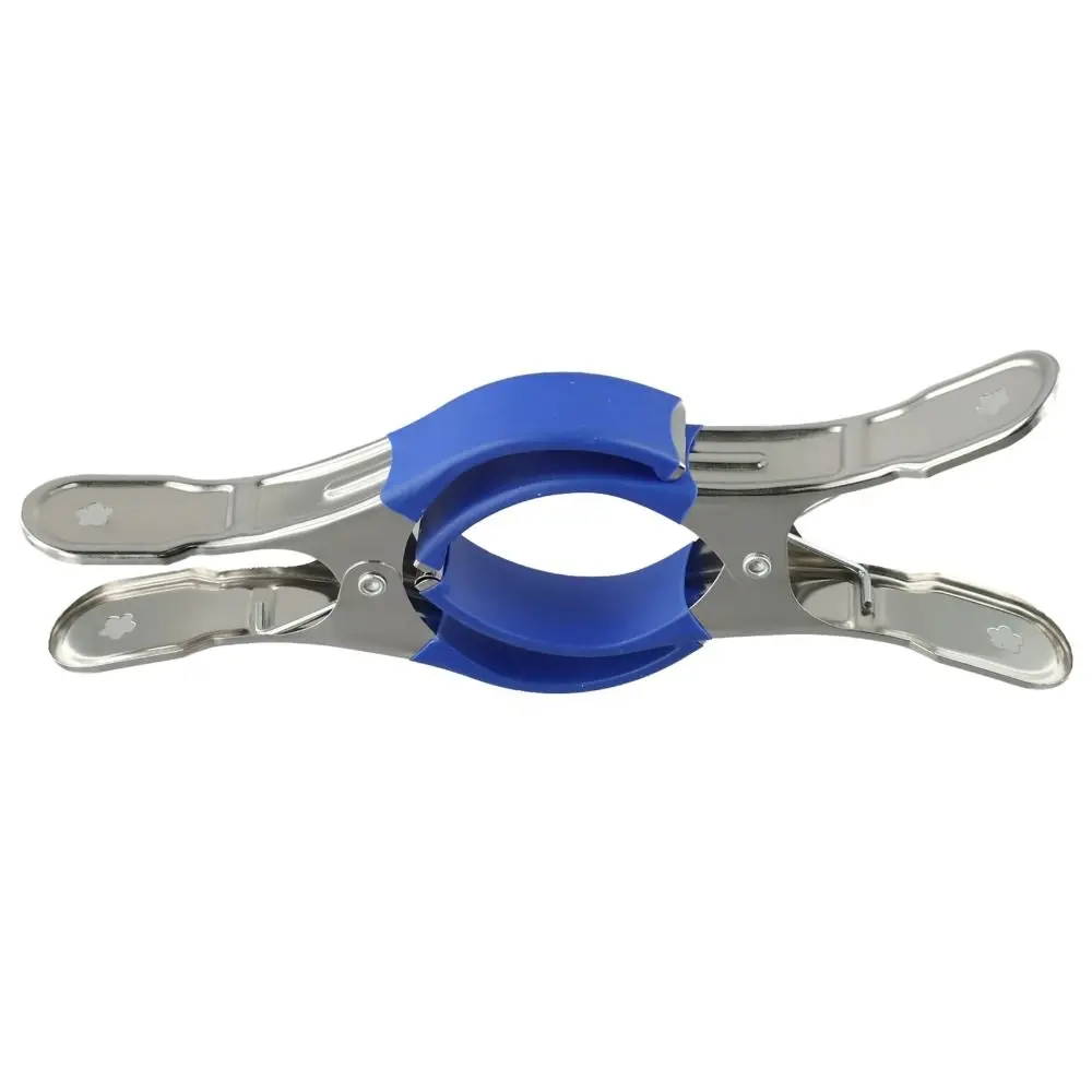 Description Picture 4 of item12Pcs Windproof Pool Cover Clips Stainless Steel Hanger with Plastic Handles Quilt Clip Fasteners Heavy Duty Clothes Pins
