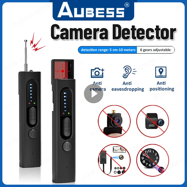 PRO Detector de cámara oculta portátil y escáner antiespía - Detecta  dispositivos de video encubiertos y cámaras de seguimiento