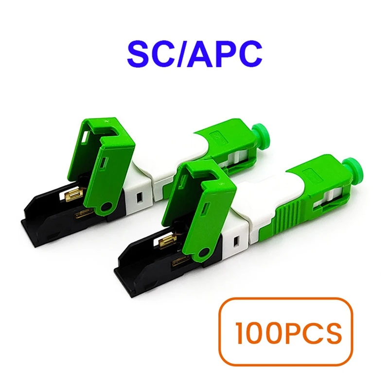 

100 шт./партия, одномодовые волоконно-оптические соединители FTTH ESC250D