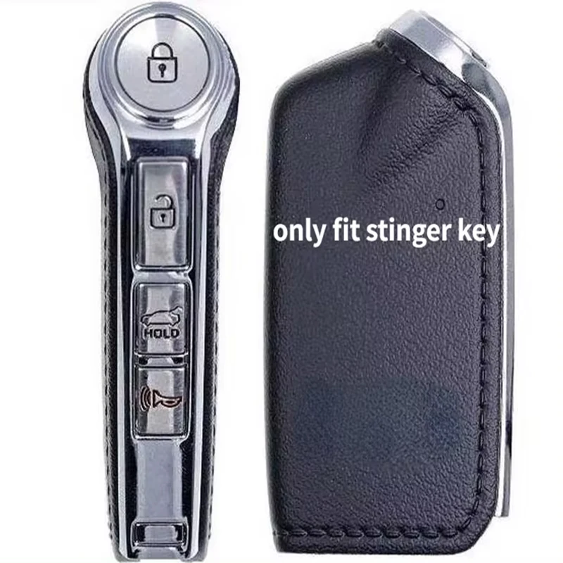 Carbon Smart Keyless Car Key Case Cover for Kia Stinger - Premium Accessory