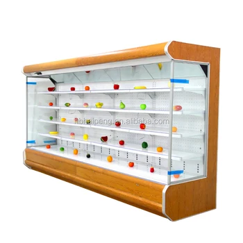 Custom Supermarket Fridges Commercial Display Chiller Open Display Refrigerator Sale