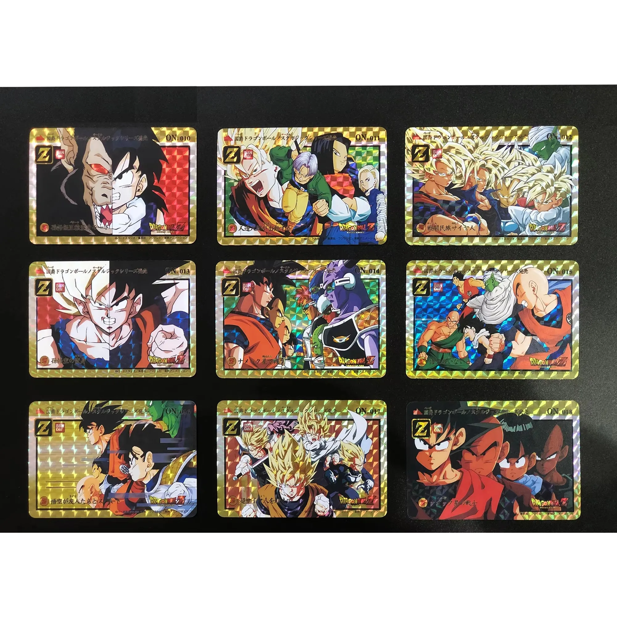 Dragon Ball Super Saiyan Goku Vegeta Gohan Trunks Fighting Flash Card 27Pcs/set Classic Game Anime Collection Cards Diy Gift Toy
