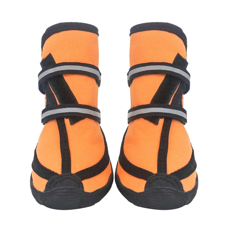 

Mr.Shoes 4 Pcs Dog Shoes Summer Pet Shoes Rain Shoes Dog Boots Comfortable Soft Sole Non-slip Waterproof Pets Sports Shoes