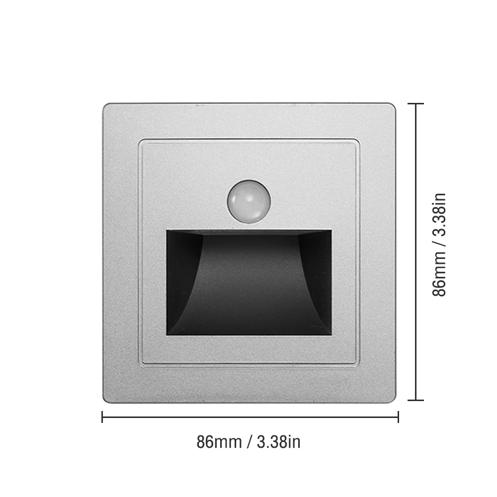 Motion Sensor Light AC110V-240V Infrared Human Body Induction Night Footlight LED PIR Sensor Stairway Corridor Foyer Lighting