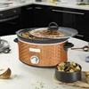Scallop Pattern 4.5 Quart Slow Cooker in Copper 5