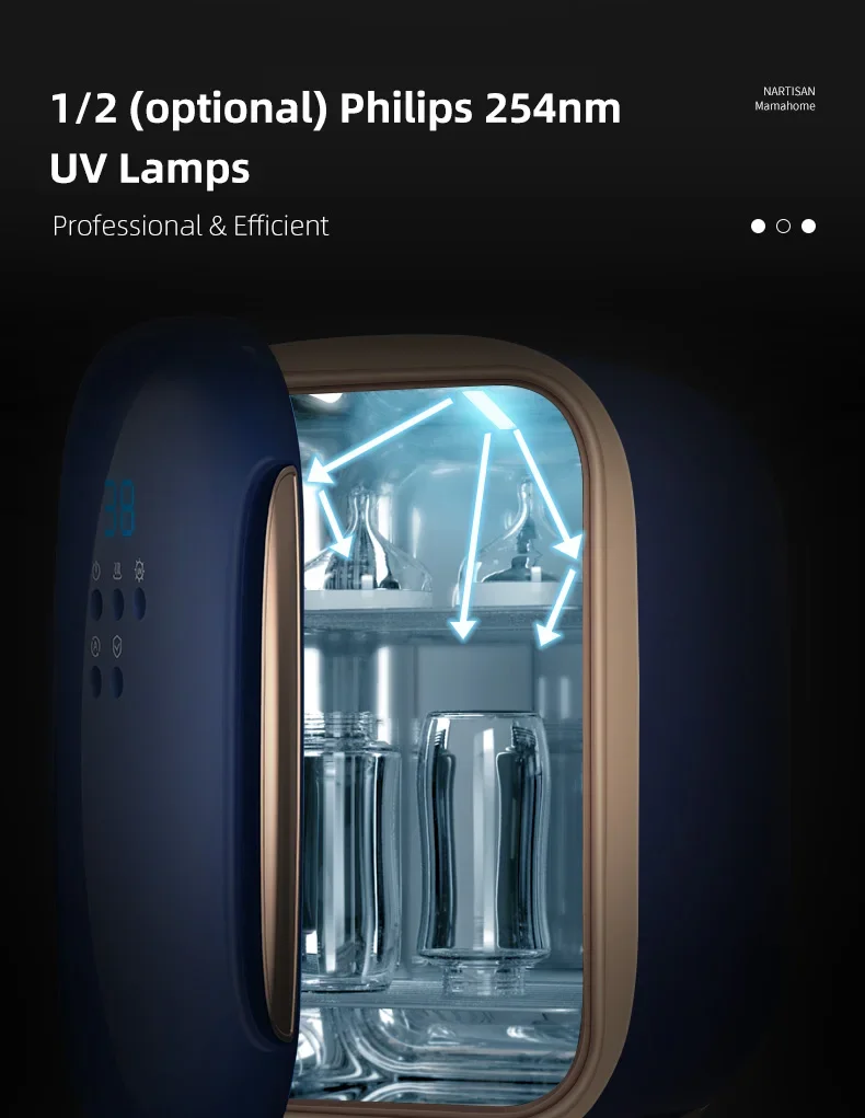 Multi functional UV Sterilizing Baby Bottle Sterilizer UVC Disinfection Cabinet esterilizador Steriliser with Philip UV lamp