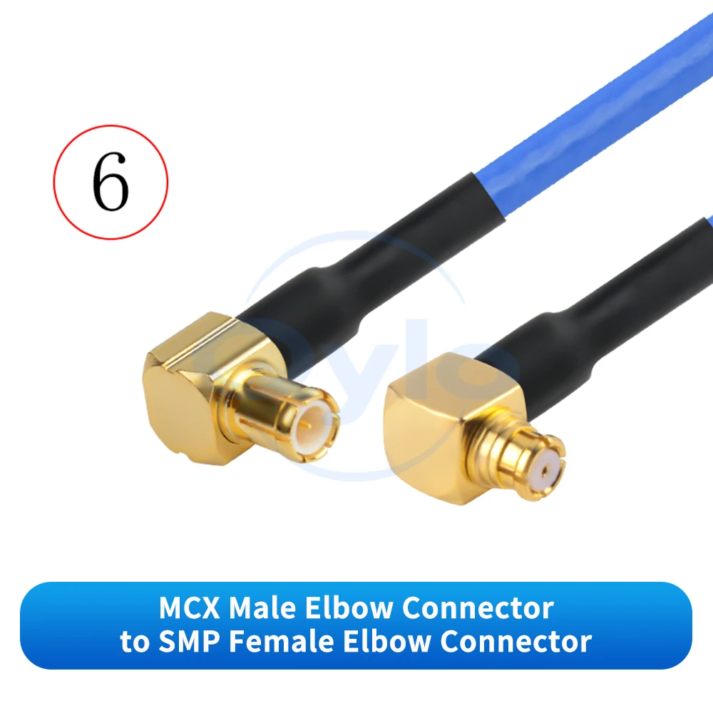 MCX zu SMP HF-Koaxialkabel RG402 Blau Halbflexibles Hochfrequenz-Koaxialkabel MCX zu SMP Kabel (1 Stück) – Detail 8