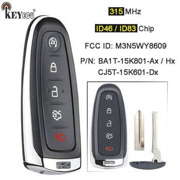Keyforkess 315MHz ID46 PCF7953 5 5 pulsanti Smart Remote Key Fob per Ford Edge Escape Expedition c-max Taurus Flex Focus