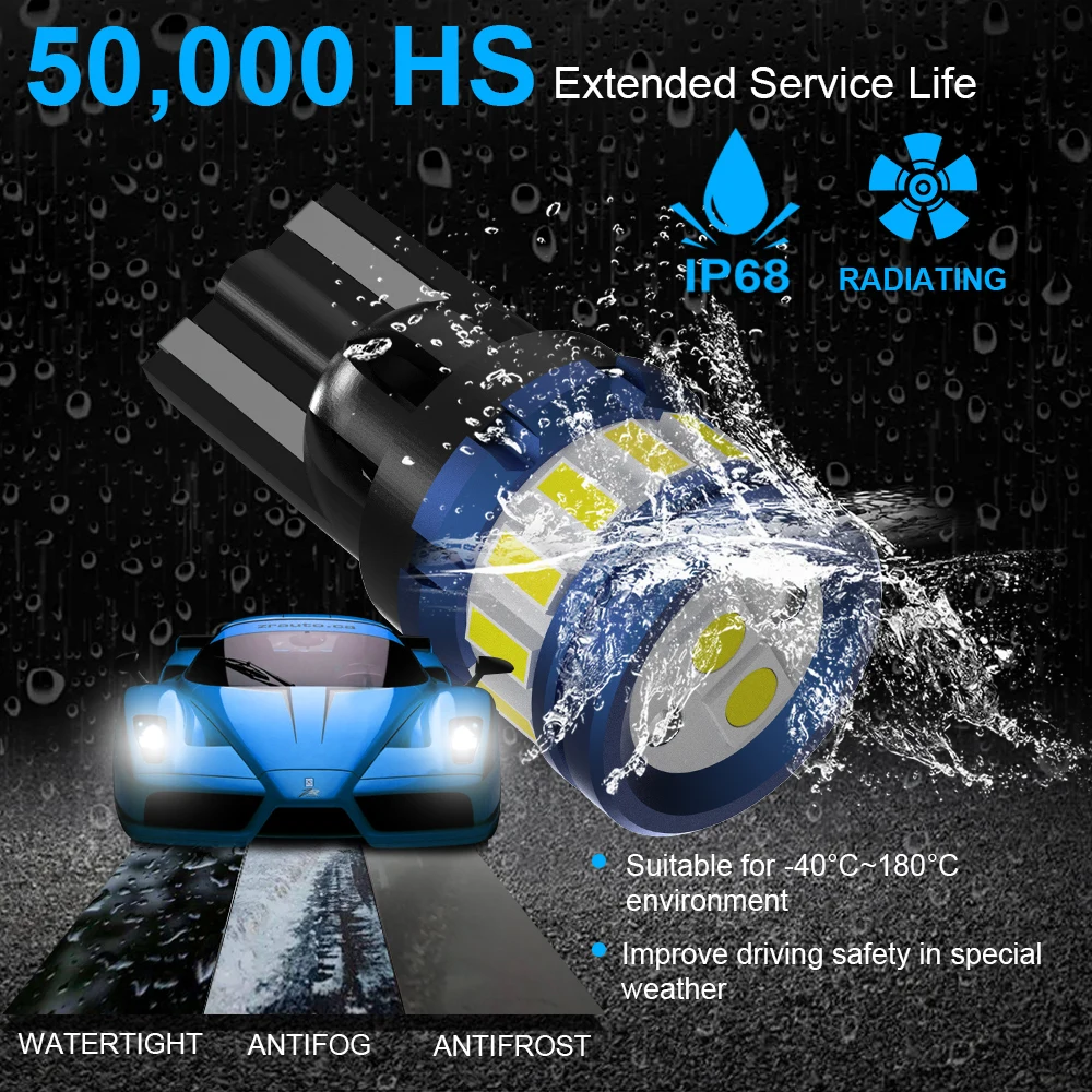 AENVTOL W5W LED ,  , ĵ DC 12V 168 T10 LED, BMW ̴  F54 F55 F56 R52 R53 R55 R56  , 2 