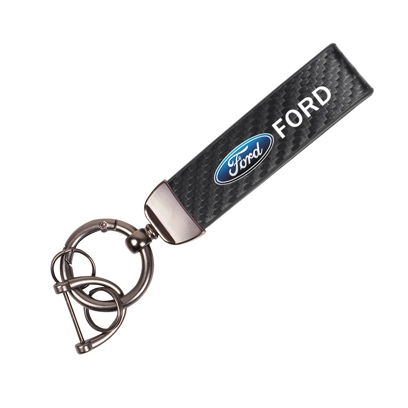 Premium Leather Car Logo Key Chain